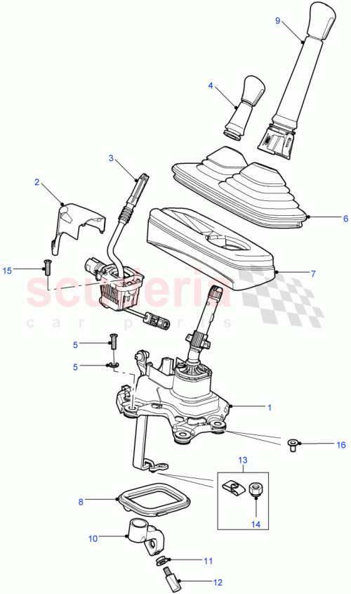 Part Diagram for Land Rover UGM500010