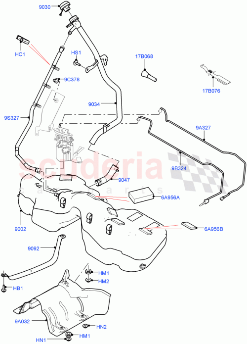 Part Diagram for Land Rover LR092902