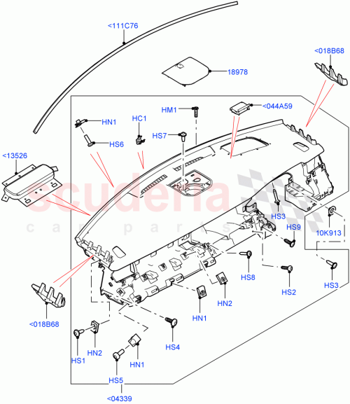 Part Diagram for Land Rover LR059682