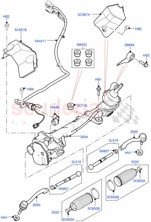 Part Diagram for Land Rover LR091019