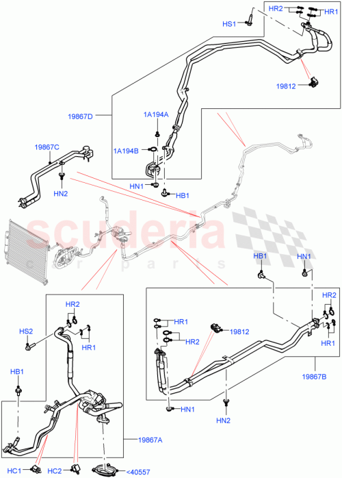 Part Diagram for Land Rover LR124622