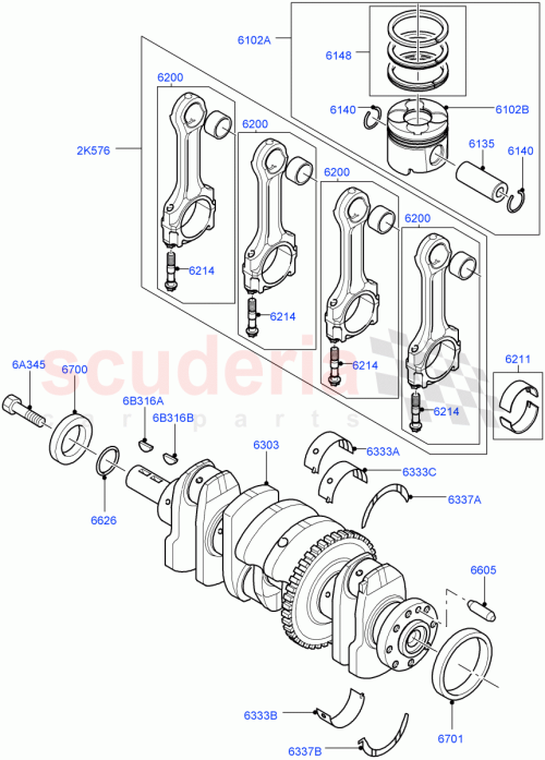 Part Diagram for Land Rover LR022090