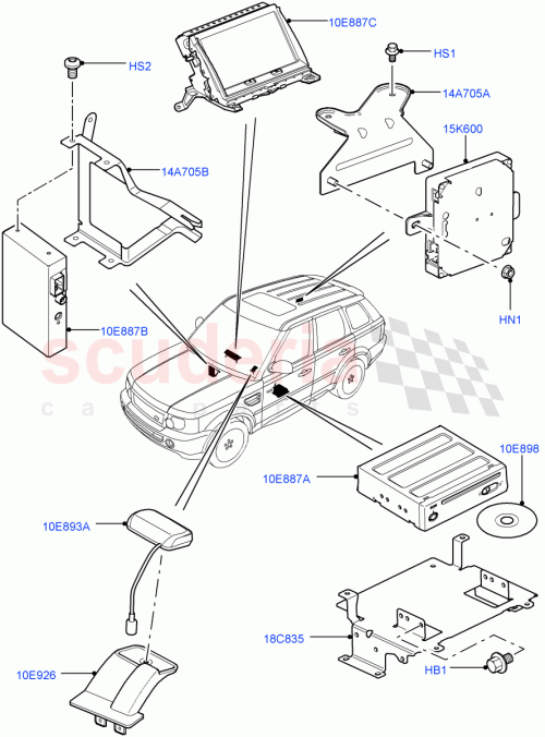 Part Diagram for Land Rover YIE500150