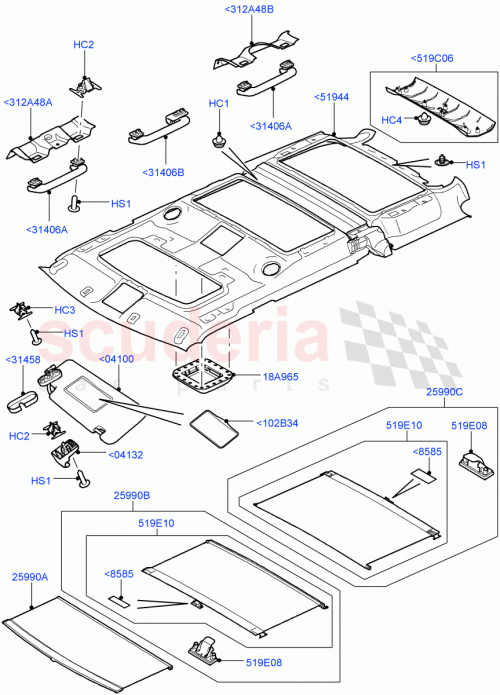 Part Diagram for Land Rover EFY500090LUM