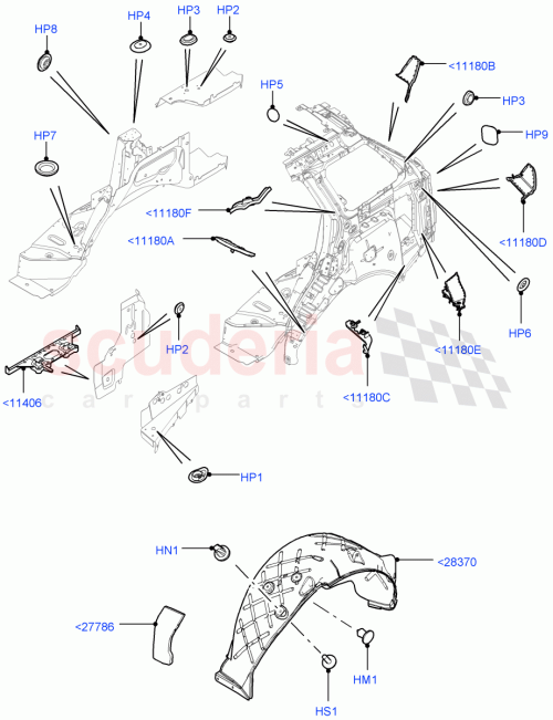 Part Diagram for Land Rover AYB500080