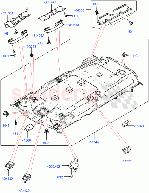 Part Diagram for Land Rover LR131723
