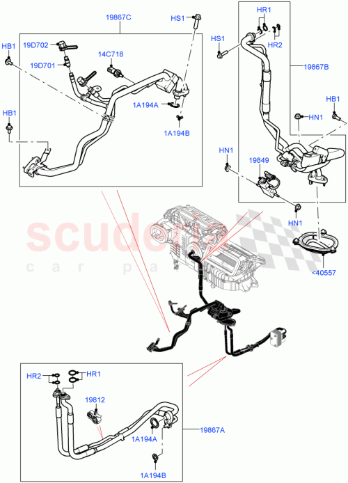Part Diagram for Land Rover LR131132