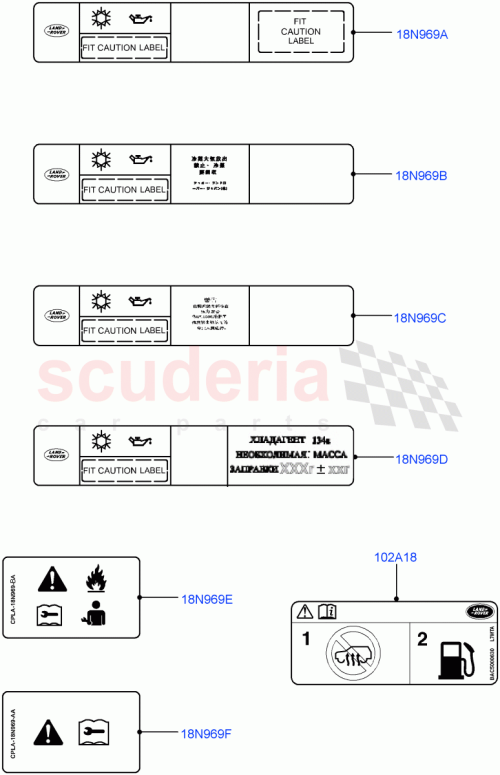 Part Diagram for Land Rover LR038012