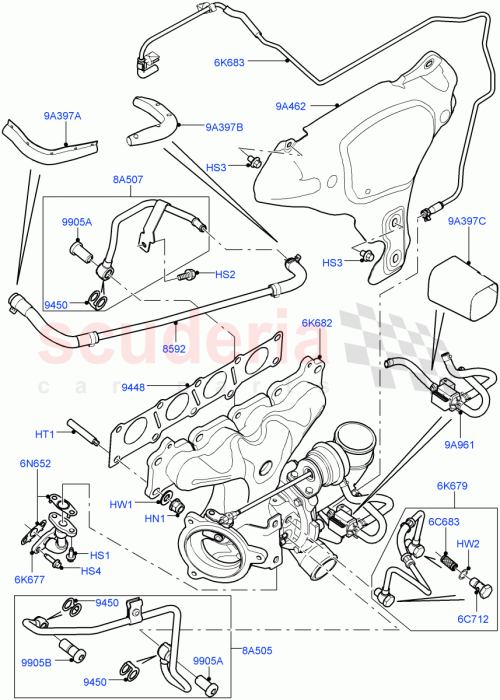 Part Diagram for Land Rover LR066505