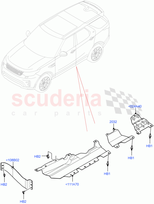 Part Diagram for Land Rover LR142262