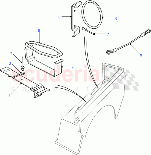 Part Diagram for Land Rover MTC1357