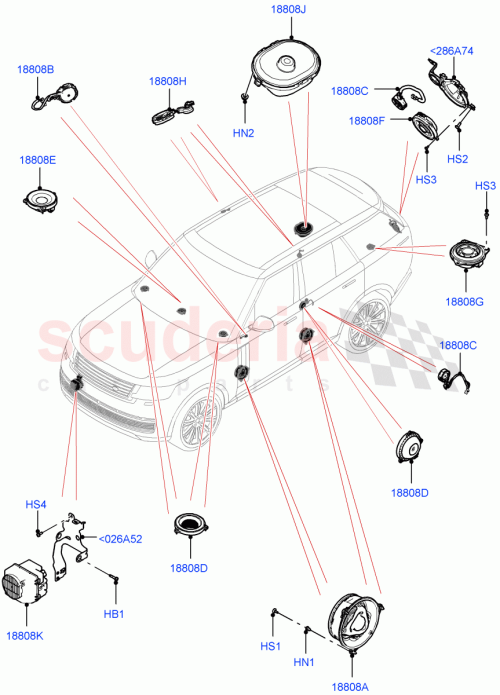 Part Diagram for Land Rover LR182127