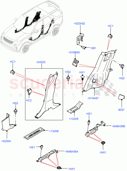 Part Diagram for Land Rover LR142373