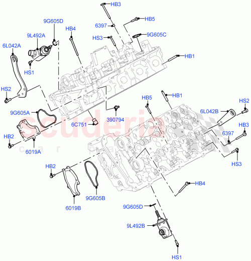 Part Diagram for Land Rover LR158656