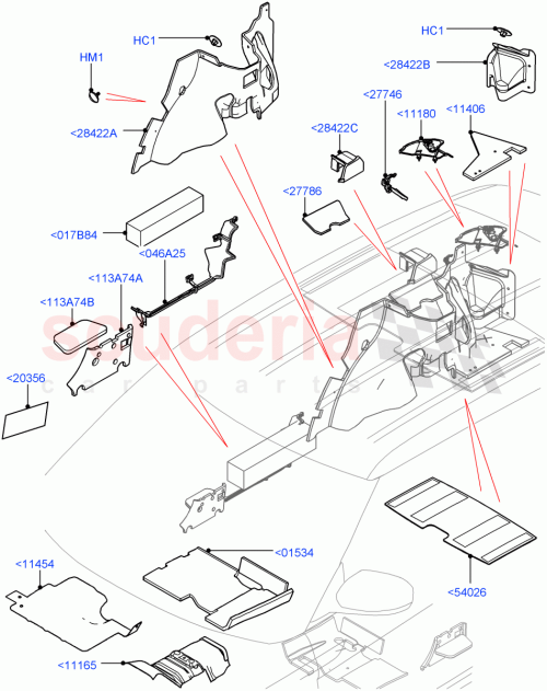 Part Diagram for Land Rover LR055425
