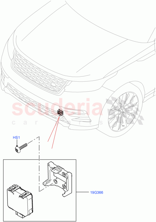 Part Diagram for Land Rover LR091242