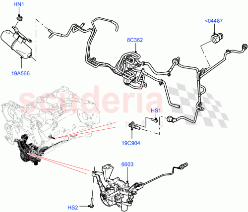 Part Diagram for Land Rover LR100558