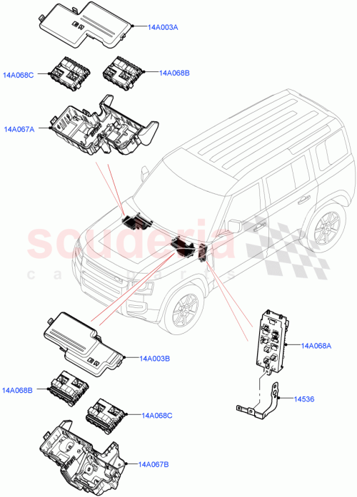 Part Diagram for Land Rover LR131402