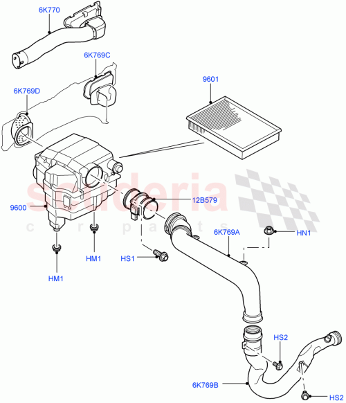 Part Diagram for Land Rover PYP500070