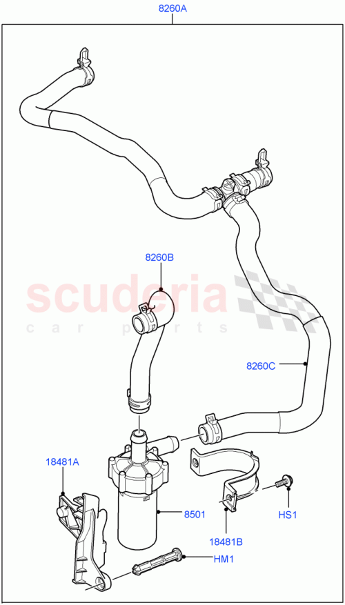 Part Diagram for Land Rover PEH500122
