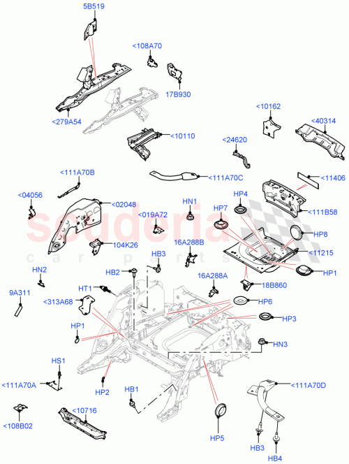 Part Diagram for Land Rover LR092005