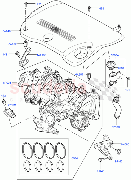 Part Diagram for Land Rover LR001209