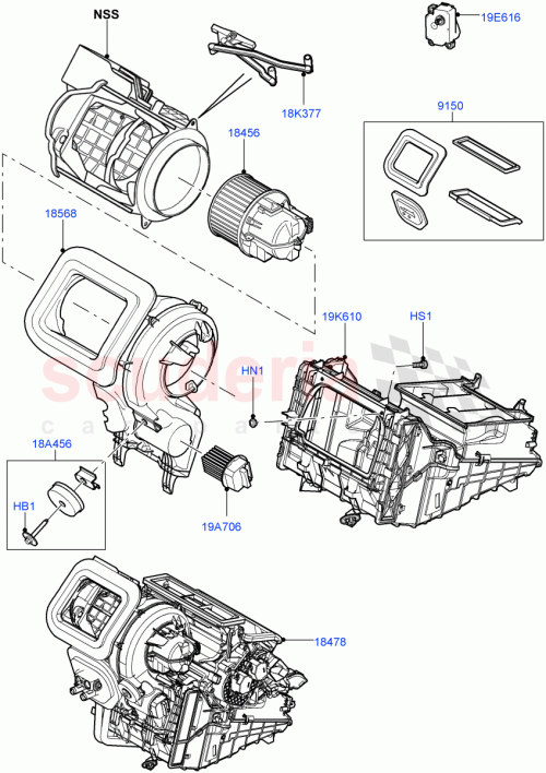 Part Diagram for Land Rover LR138573