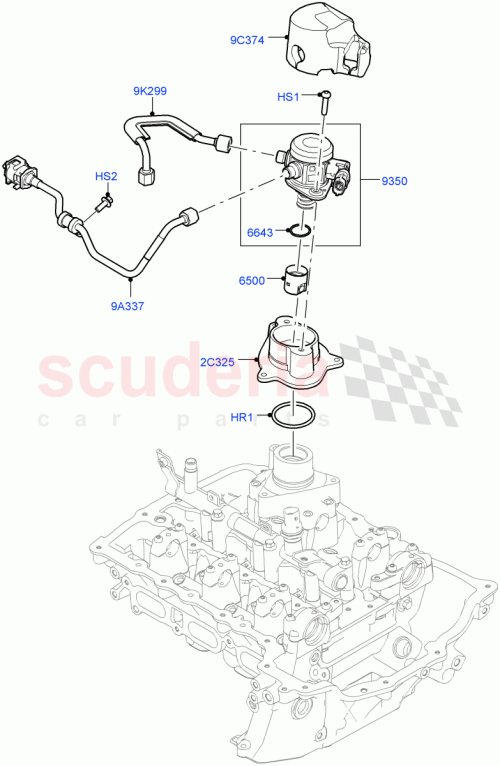 Part Diagram for Land Rover LR125400
