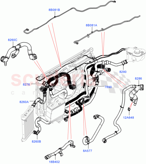 Part Diagram for Land Rover LR041442