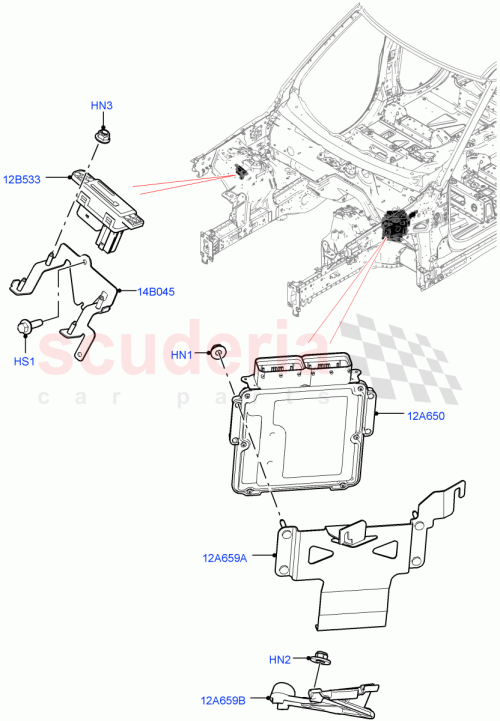 Part Diagram for Land Rover LR147012