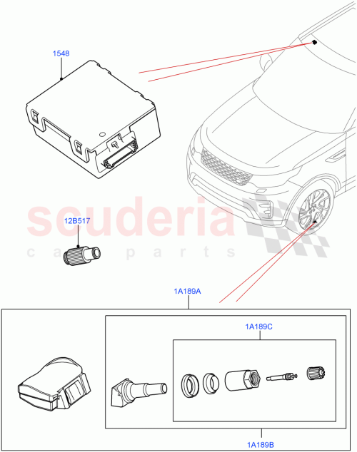 Part Diagram for Land Rover LR117590