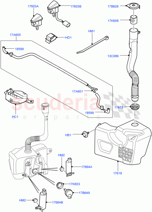 Part Diagram for Land Rover DNH000133