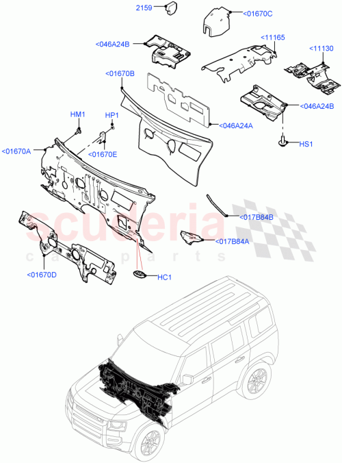 Part Diagram for Land Rover LR131743