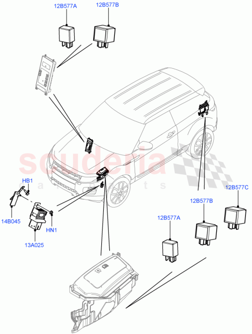 Part Diagram for Land Rover LR073555
