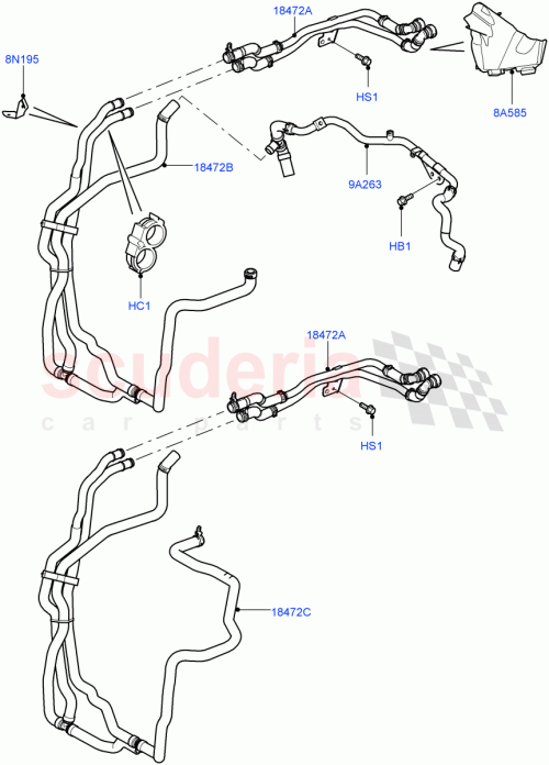 Part Diagram for Land Rover JHB501690
