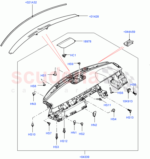 Part Diagram for Land Rover LR055443