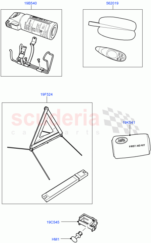 Part Diagram for Land Rover KDB500060