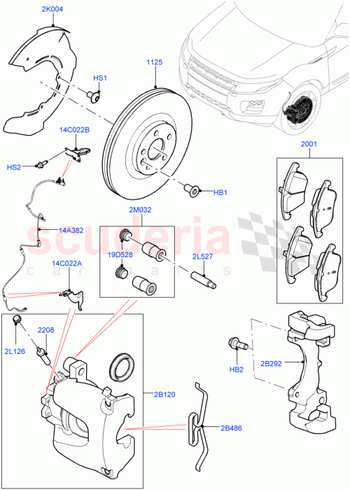 Part Diagram for Land Rover LR160435