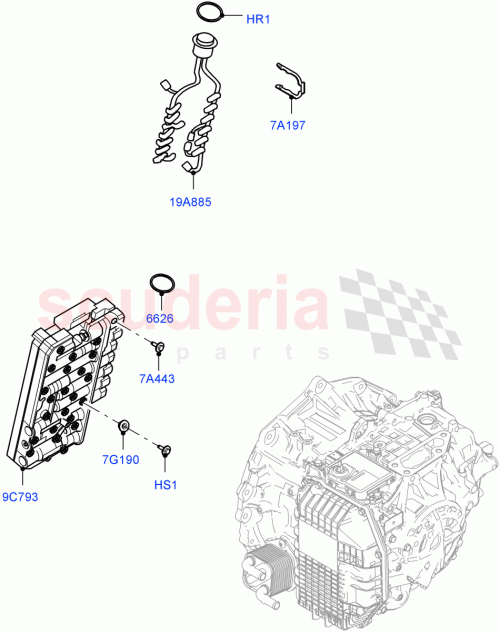 Part Diagram for Land Rover LR132258