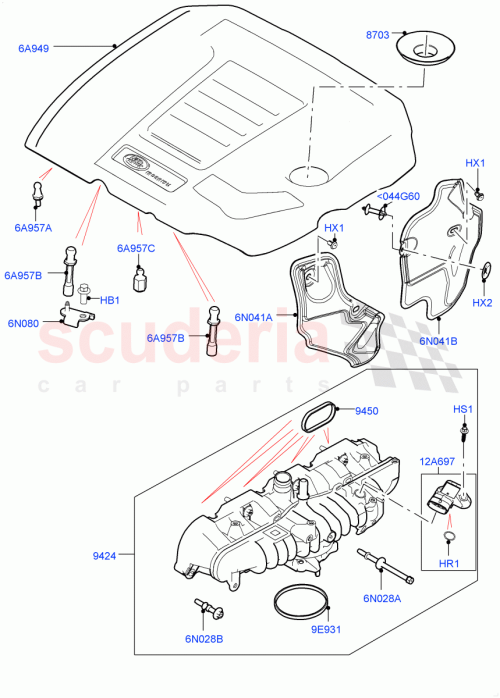 Part Diagram for Land Rover LR091895