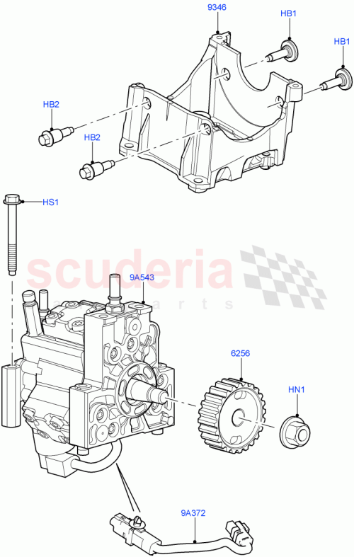 Part Diagram for Land Rover 1331310