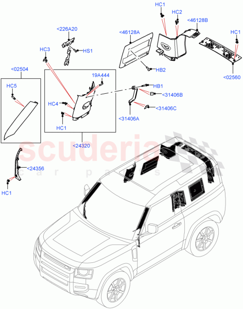 Part Diagram for Land Rover LR131951