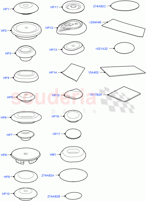 Part Diagram for Land Rover LR161825