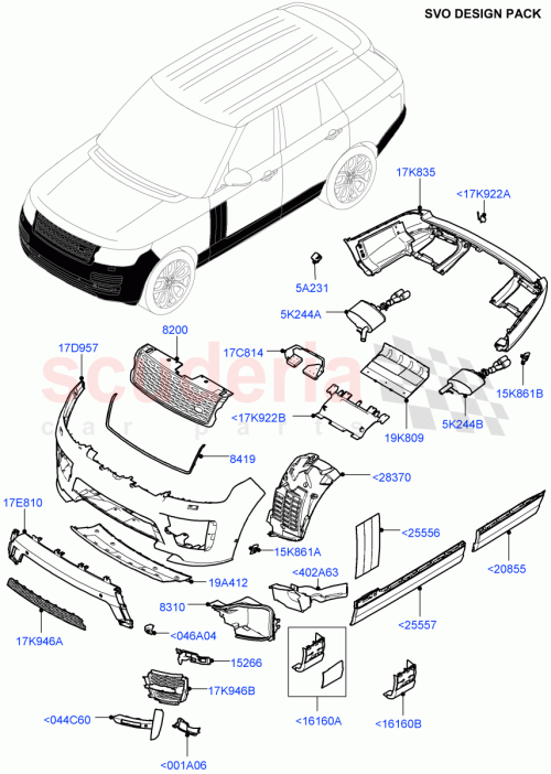 Part Diagram for Land Rover VPLGB0366LML
