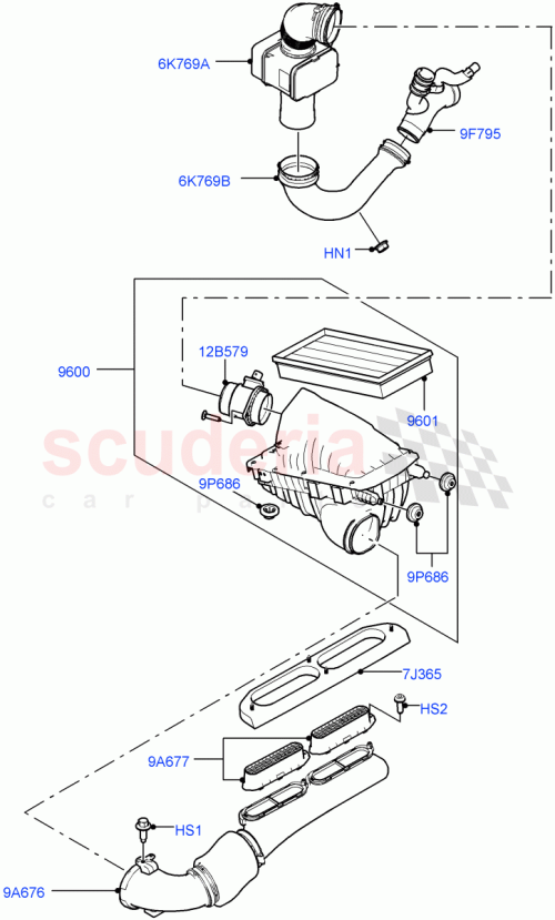 Part Diagram for Land Rover LR062607