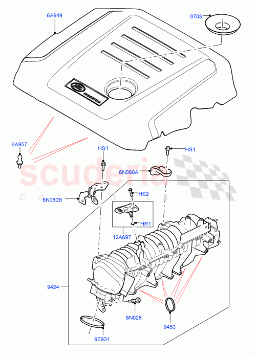 Part Diagram for Land Rover LR091891