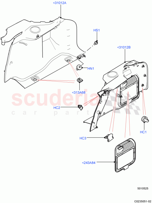 Part Diagram for Land Rover LR052858
