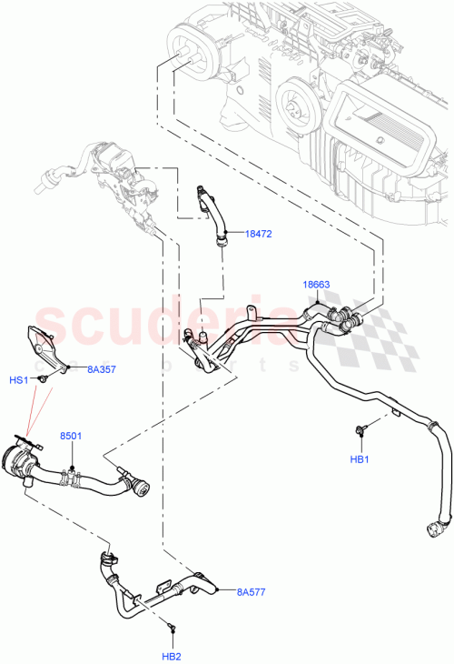 Part Diagram for Land Rover LR155901