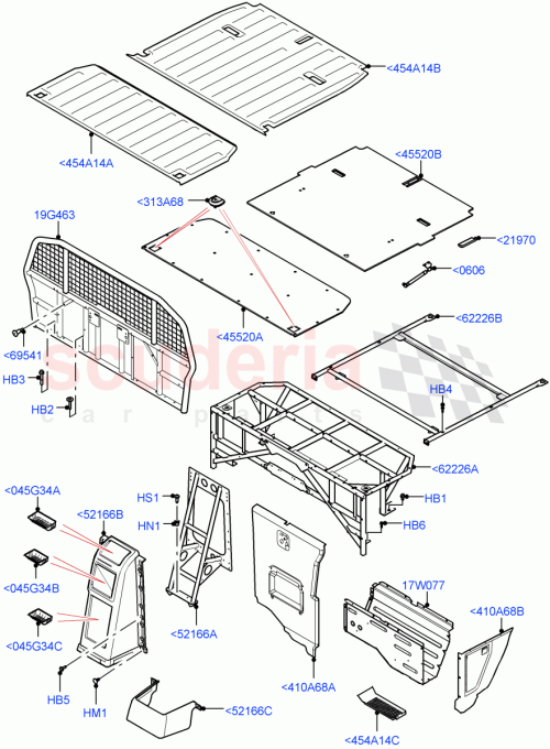 Part Diagram for Land Rover LR142376