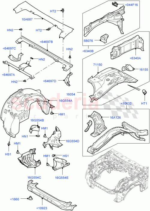Part Diagram for Land Rover LR051734